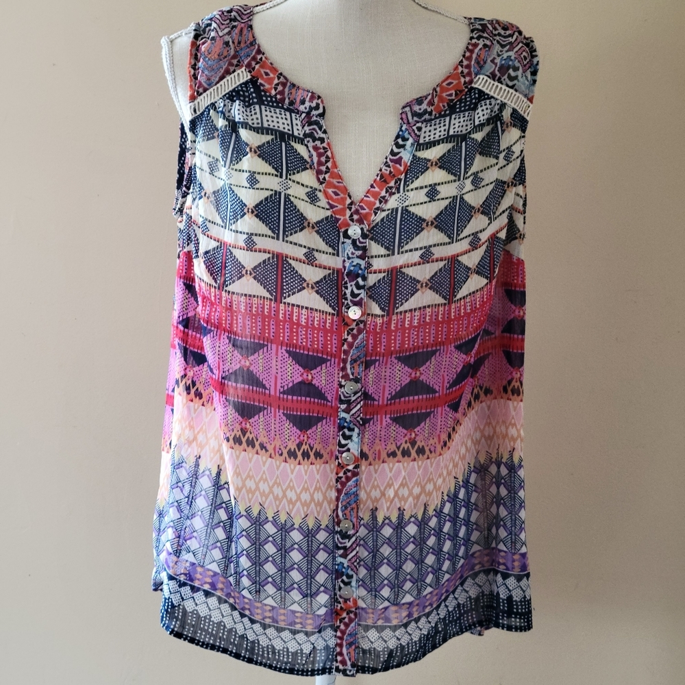 Db Established 1962 Aztec Button Down Size 1x - image 1